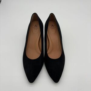 Aquatalia Black Suede Pointed Toe Pumps - Classic Work to Evening